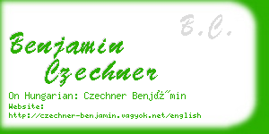 benjamin czechner business card